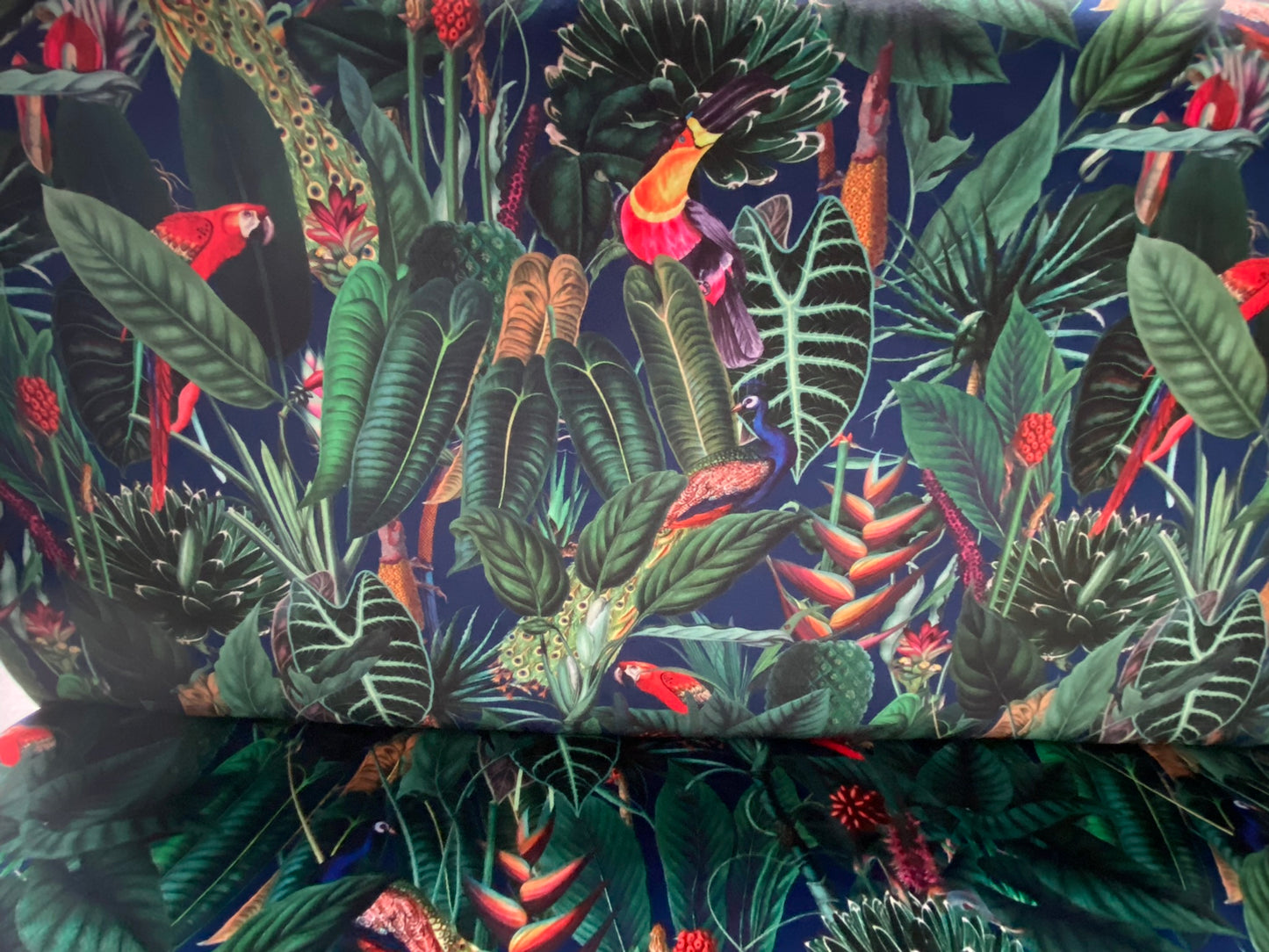 fabric close up on elegant steamer chair one